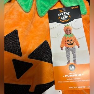 Infant Pumpkin Costume - Orange and Black 6-12 months